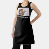 Tablier Simple photo noir personnalisé et nom (Insitu)