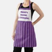 Tablier Simple Purple Stripe Maman's Home Cuisine Apron (Insitu)