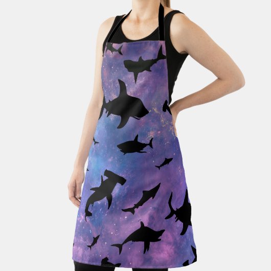 Tablier Simple requin mâchoires baleine motif de galaxie o (Insitu)