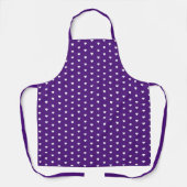 Tablier Simple Royal Purple Heart Motif Modern Cute (Recto)