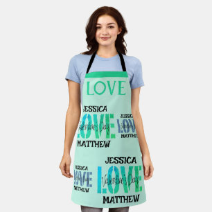 Tablier Simple Sweet Romantique Amour Couple Valentines Ca
