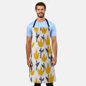 Tablier Simple tulipe fleur transparente motif (Porté)