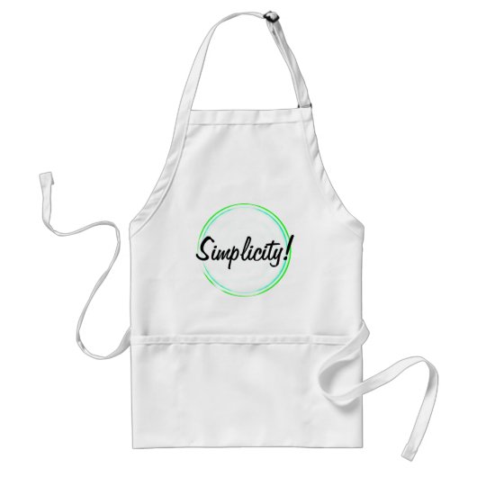 Tablier Simplicité Cercles Concentrés Apron (Devant)