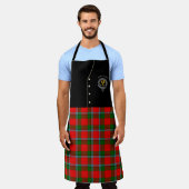 Tablier Sinclair Clan Badge & Tartan Kilt Apron (Porté)