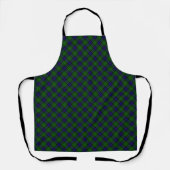 Tablier Sinclair tartan bleu vert plaid (Recto)