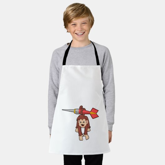 Tablier Singe aux fléchettes avec Dart (Porté)