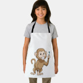 Tablier Singe avec brosse à dents (Insitu)