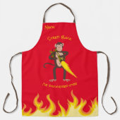 Tablier Singe avec lance-flammes (Recto)