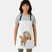 Tablier Singe avec lunettes (Insitu)