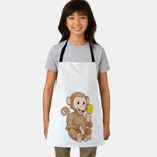 Tablier Singe avec Popsicle (Insitu)
