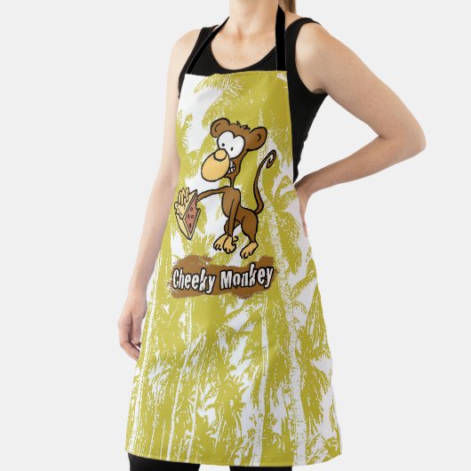 Tablier Singe Cheeky dans la Jungle (Insitu)