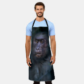 Tablier Singe dans la jungle (Porté)