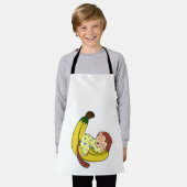 Tablier Singe dormant dans le pyjama (Porté)
