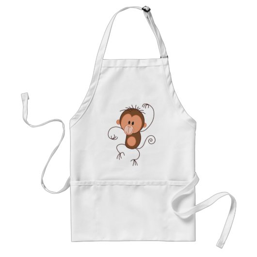 Tablier Singe mignon de danse (Devant)