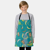 Tablier Singe mignon et bananes dans le Motif d'arbre (Porté)