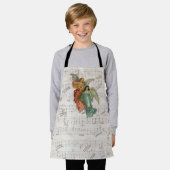 Tablier Singing Angels - Musique victorienne Partition rel (Porté)