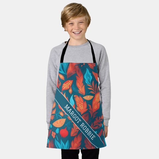 Tablier Siren Motif personnalisé couleur géométrique (Porté)