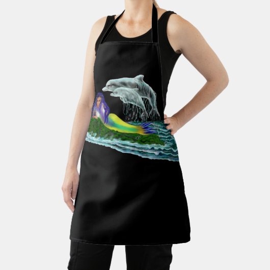 Tablier Sirène avec dauphins (Insitu)