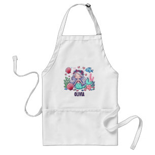 Tablier Sirène de dessin animé mignonne personnalisée 