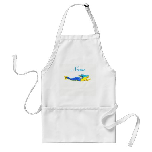 Tablier sirène sous-marine customisée (Devant)