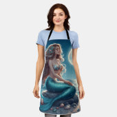 Tablier Sirène sur la plage la nuit (Porté)