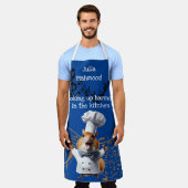 Tablier Sisters's Music lover chanteur cuisiner souris (Porté)