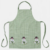 Tablier Sitting Snowman avec les lumières de Noël Apron (Recto)
