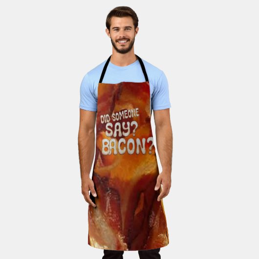 Tablier Sizzling Bacon Apron, Funny Bacon Lovers Humor (Porté)