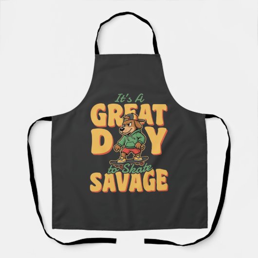 Tablier Skate Dog Great Day Savage (Recto)