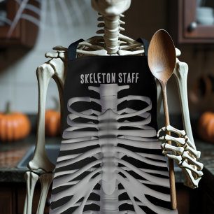 Tablier Skeleton Personnel Personnalisé Halloween Apron