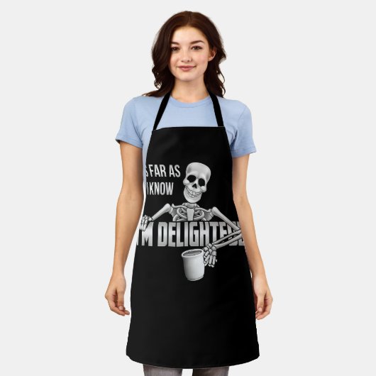 Tablier Skeleton Pour autant que je sache, je suis ravi Sa (Porté)