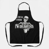 Tablier Skeleton Pour autant que je sache, je suis ravi Sa (Recto)