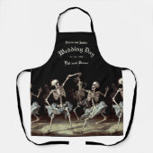 Tablier Skeletons dansants Mariage gothique (Recto)