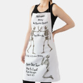 Tablier Skeletons Halloween House Party sur toute l'impres (Insitu)