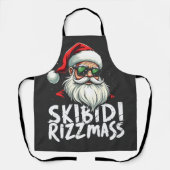 Tablier Skibidi Rizzmas Funny Gen Alpha Slang Noël (Recto)