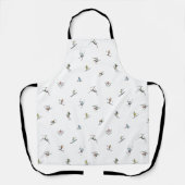 Tablier Skieurs d'hiver en action Motif (Recto)