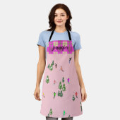 Tablier Skieurs roses Ski de Noël Ski Nom de vacances (Porté)