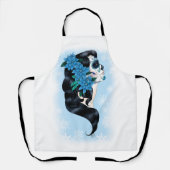 Tablier Skull d'hiver Flèches de neige bleues (Recto)