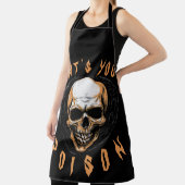 Tablier Skullington Whats Your Poison All-Over Print Apron (Insitu)