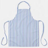 Tablier Sky Blue Stripe Pattern Apron (Recto)
