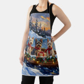 Tablier Skye Terrier Christmas Boat Holiday (Insitu)