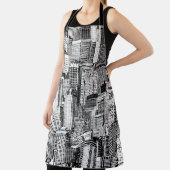 Tablier Skyscraper City Texture Isométrique sans fil (Insitu)