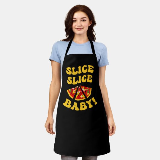 Tablier Slice Slice Baby, Pizza Joke (Porté)