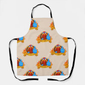 Tablier SlipperyJoe's fun cartoon-style Thanksgiving desig (Recto)
