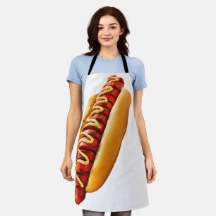 Tablier SlipperyJoe's hot dog ambiance estivale BBQ niché 