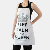 Tablier SlipperyJoe's Keep Calm Queen couronne joyaux a (Insitu)