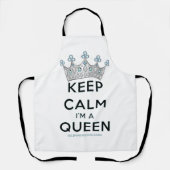 Tablier SlipperyJoe's Keep Calm Queen couronne joyaux a (Recto)