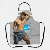 Tablier SlipperyJoe's Man serviette brisée mur de brique b (Recto)