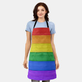 Tablier SlipperyJoe's orgueil drapeau en bois horizontal a (Porté)