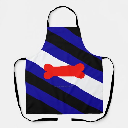 Tablier SlipperyJoe's Puppy Play Pride drapeau fétiche LGB (Recto)